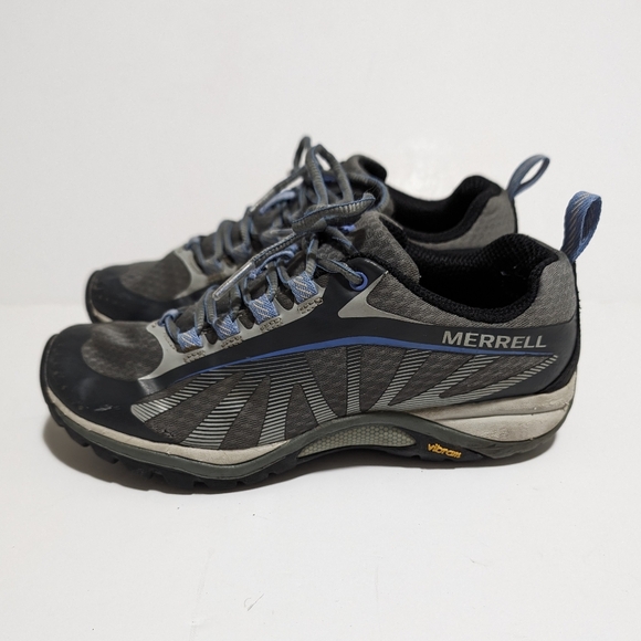 Merrell Siren Edge Trail Hiking Shoes Blue/Grey J35516 Women’s US 6 Vibram Sole - Picture 3 of 10